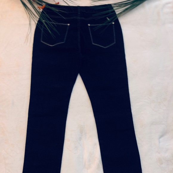 43 ’’ long straight dark blue jean junior pants - Picture 8 of 10